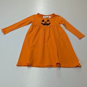 Lolly Wolly Doodle Size 5/6 Halloween Pumpkin Dress Orange